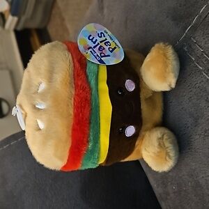 NWT Charles the Cheeseburger 🍔 Cravings Hamburger Palm Pal Plush
